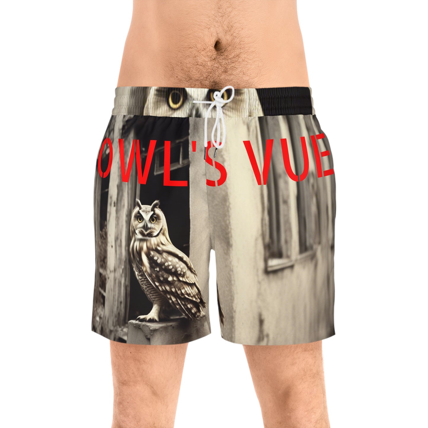 Owl's Vue print Summer Shorts