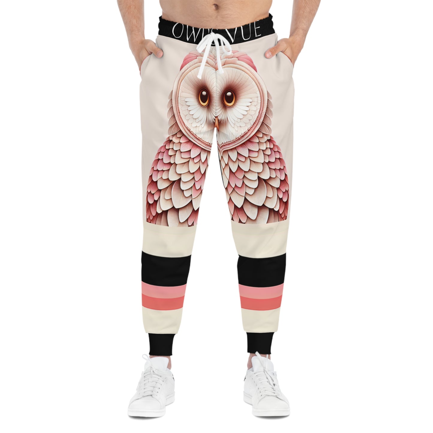 Cozy Owl Graphic Athletic Joggers for Relaxation & Fitness