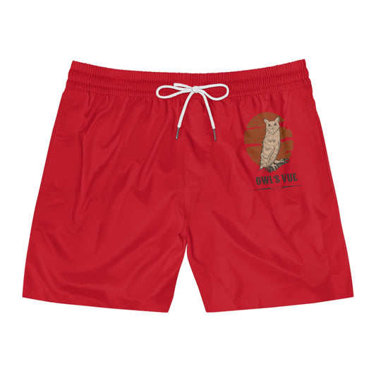 Owl's Vue Men's Mid-Length Summer Shorts