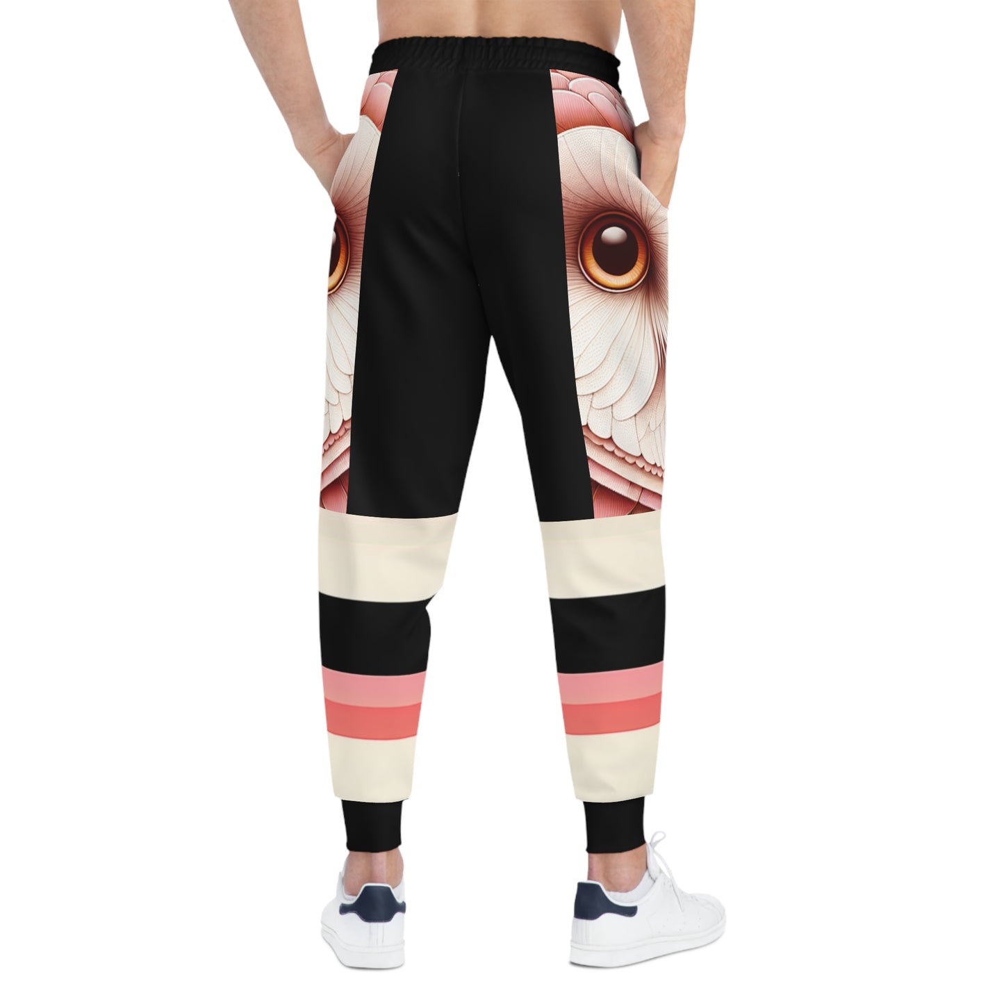 Cozy Owl Graphic Athletic Joggers for Relaxation & Fitness