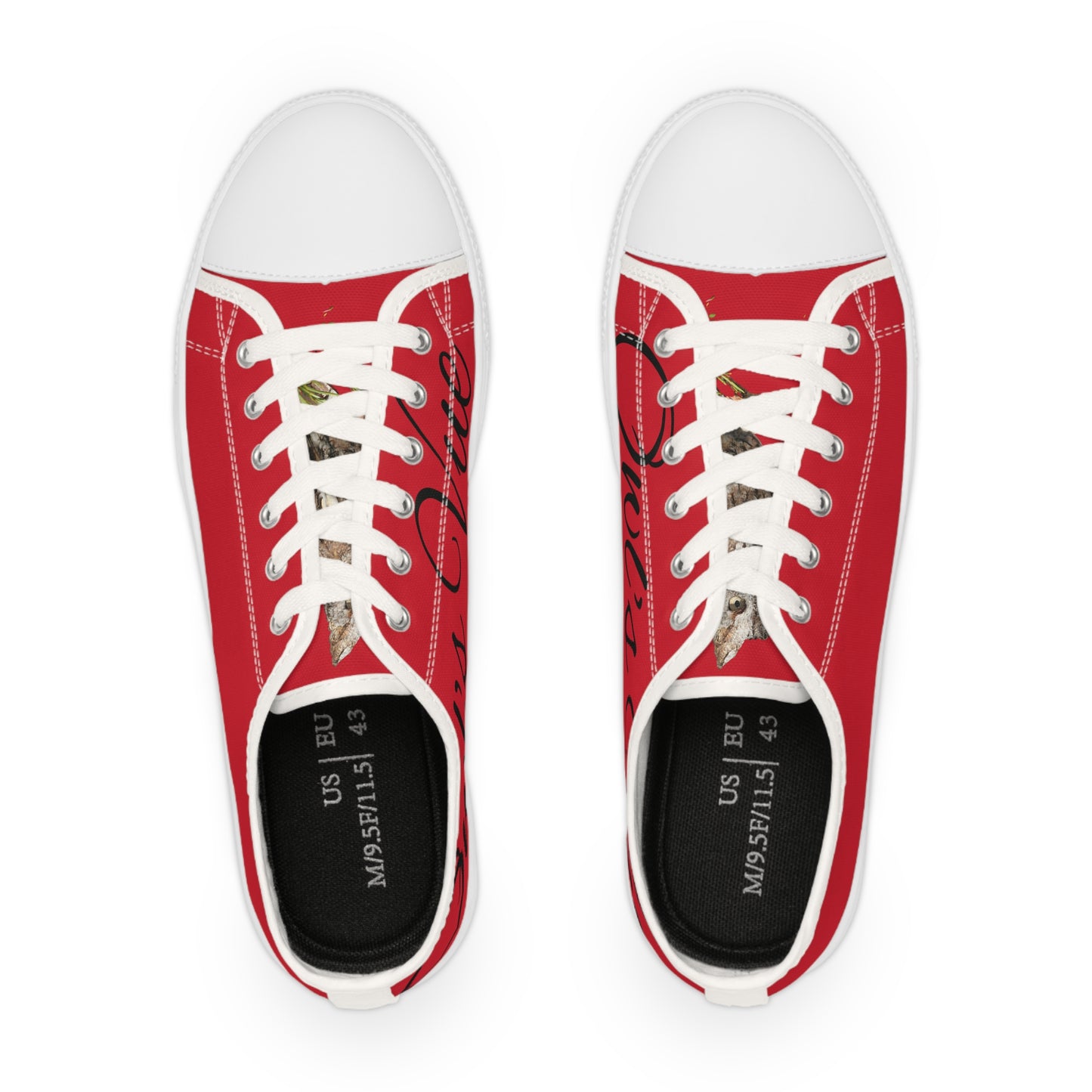 Men's Low Top Sneakers - Classic Red Casual Kicks for Everyday Style