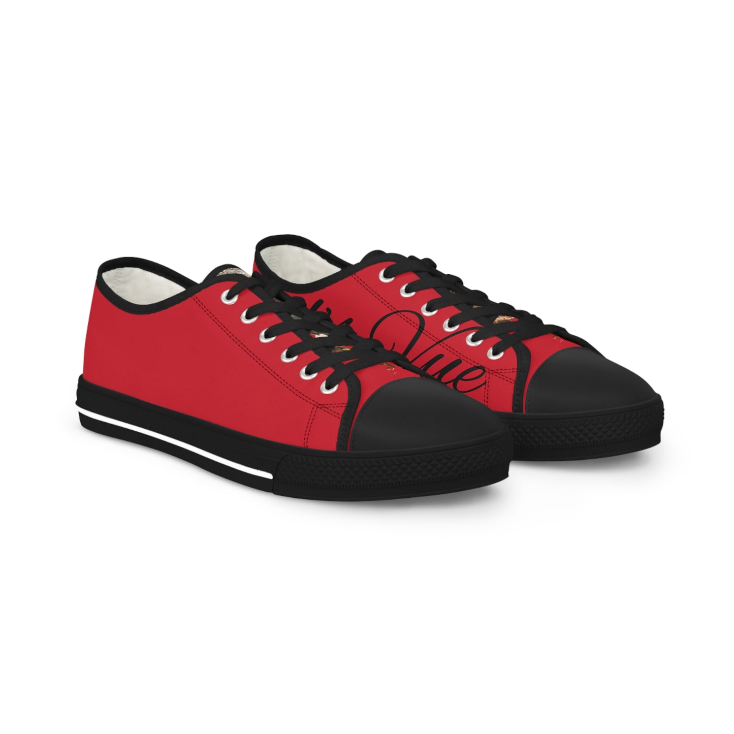 Men's Low Top Sneakers - Classic Red Casual Kicks for Everyday Style