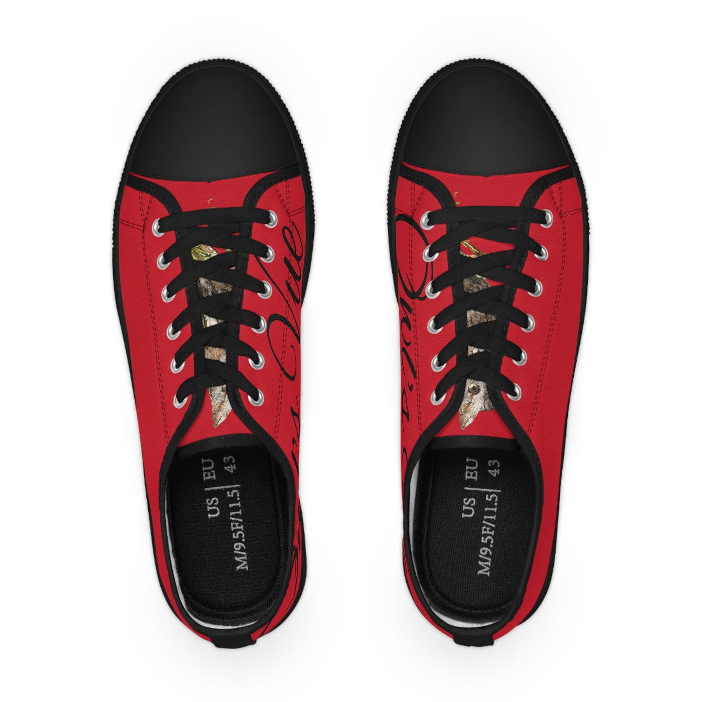 Men's Low Top Sneakers - Classic Red Casual Kicks for Everyday Style