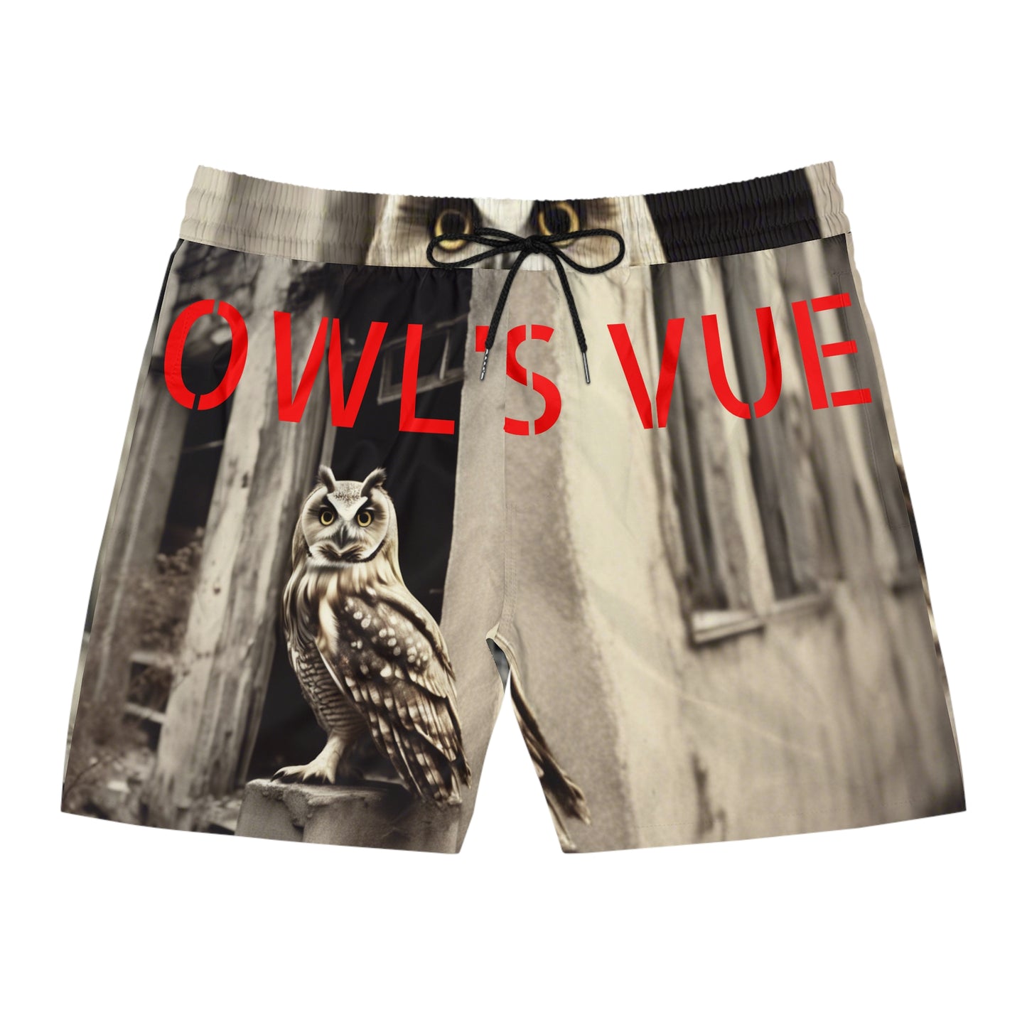 Owl's Vue print Summer Shorts