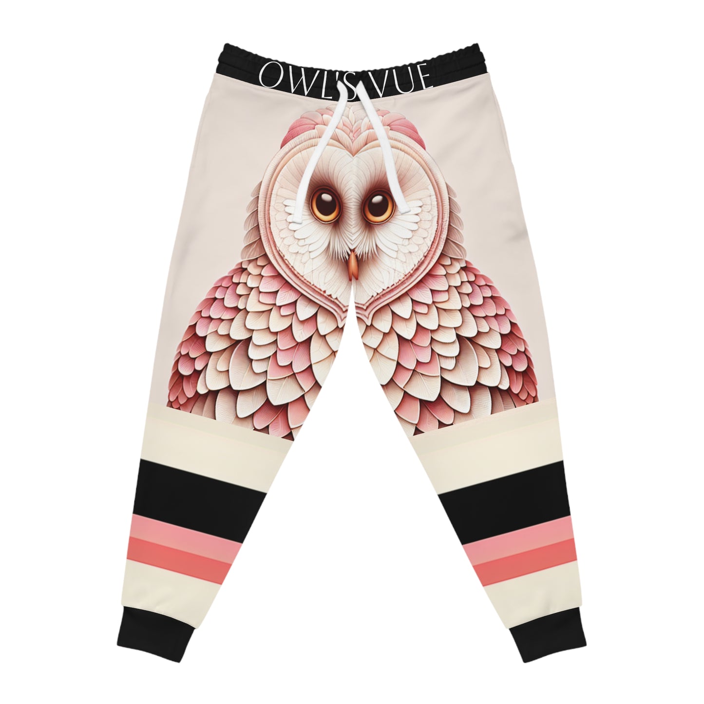 Cozy Owl Graphic Athletic Joggers for Relaxation & Fitness