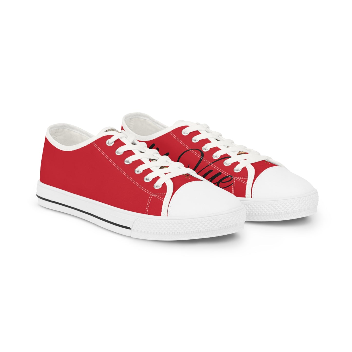 Men's Low Top Sneakers - Classic Red Casual Kicks for Everyday Style